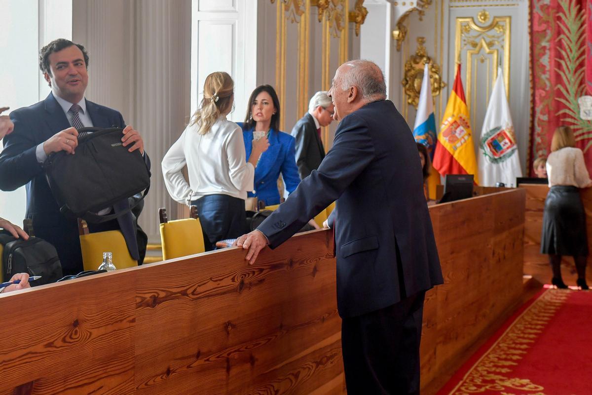 Último pleno del año 2023 en el Ayuntamiento de Las Palmas de Gran Canaria