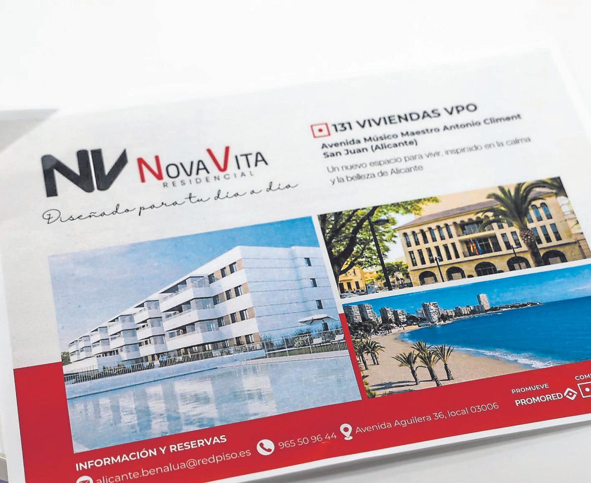 Promoción de las viviendas en Nou Nazareth