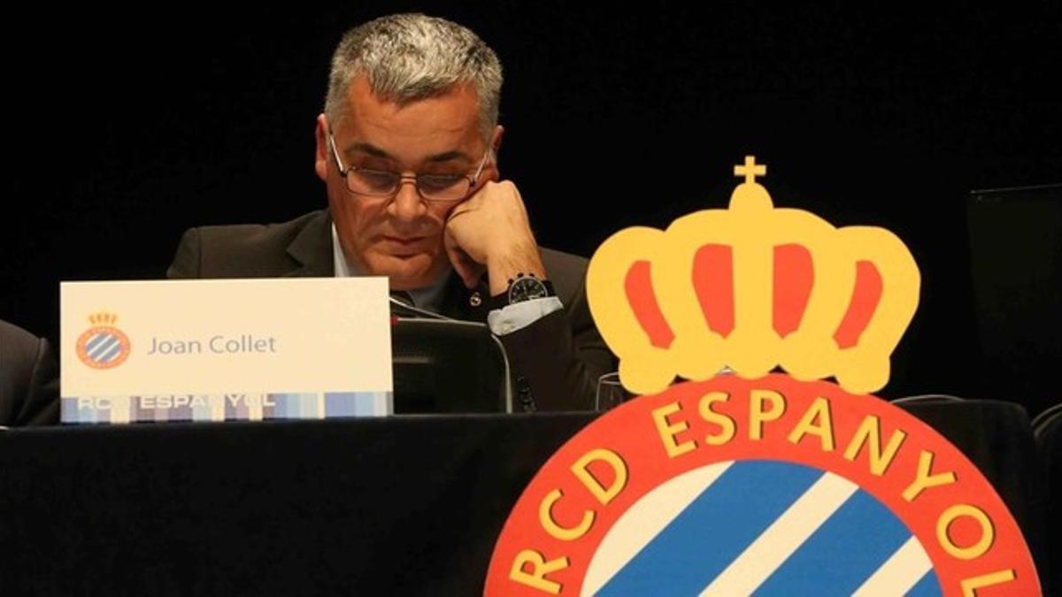 Joan Collet, presidente del Espanyol hasta este miércoles.
