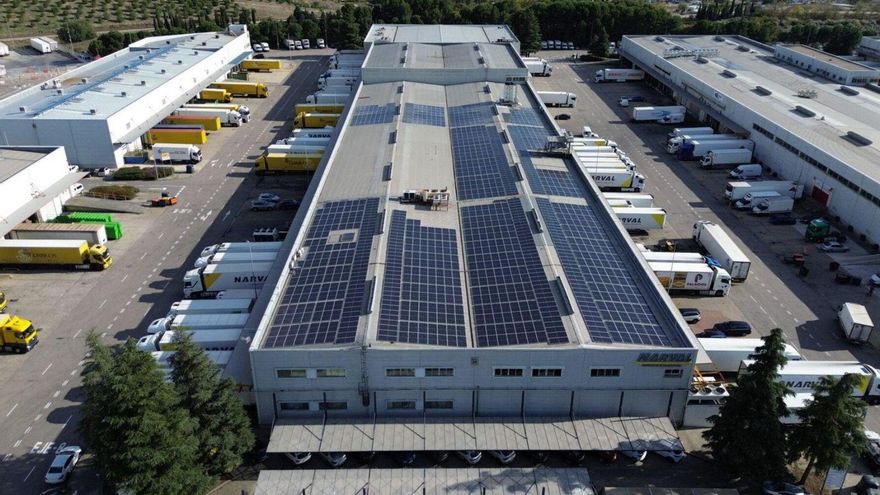 Una de las últimas instalaciones de autoconsumo fotovoltaico de EiDF. | L. O.