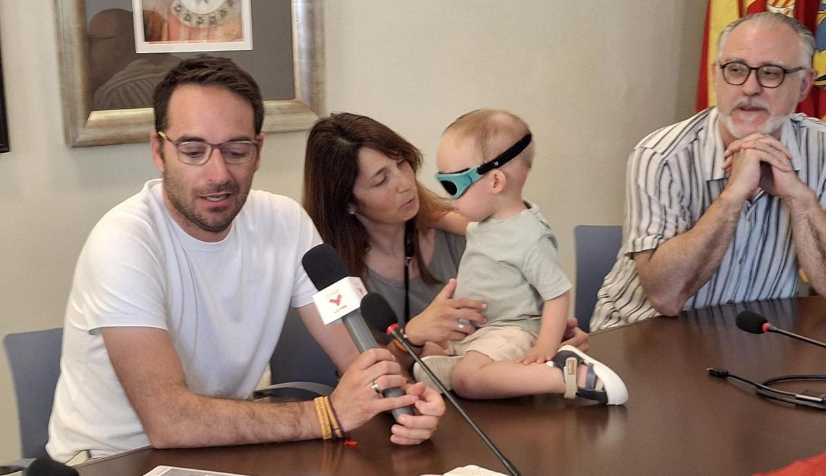 Roberto, Cristina y el pequeño Luca