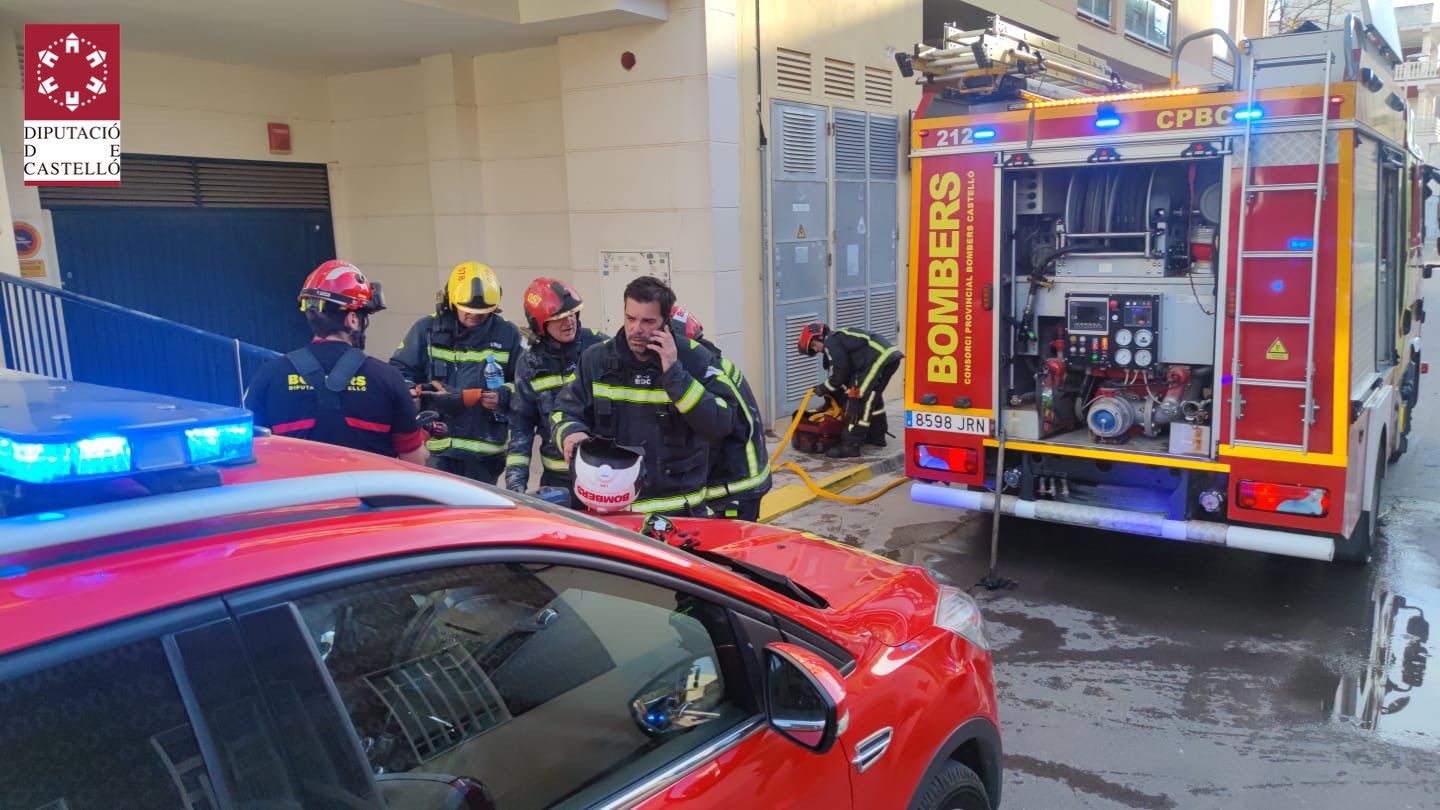 Herida con quemaduras graves una mujer de Moncofa en el incendio de su vivienda