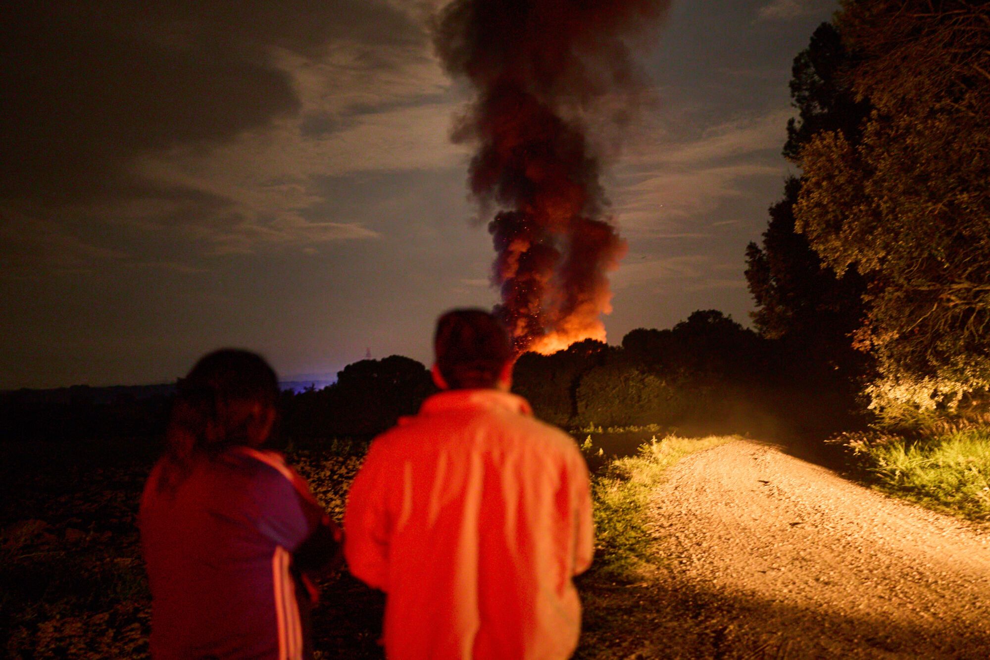 Incendi a la deixallaria EcoGirona de Vilobí d´Onyar
