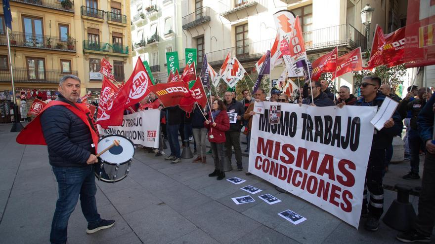 Las ITV protestan frente a la Generalitat a seis días del inicio de la huelga general