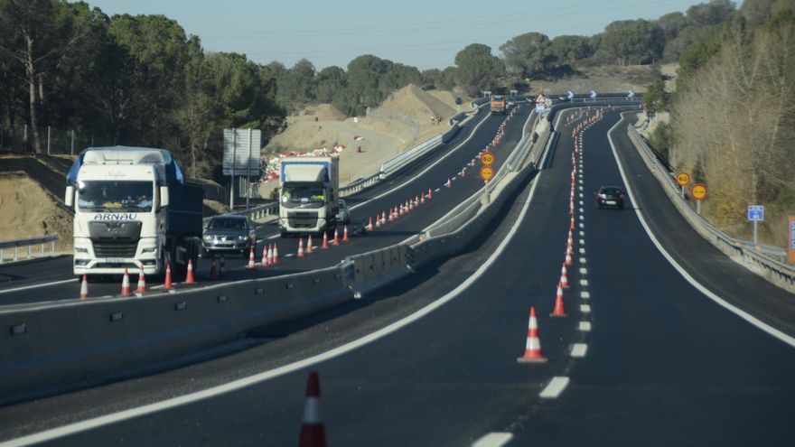 Obres ampliació eix Diagonal a la zona més propera a Igualada