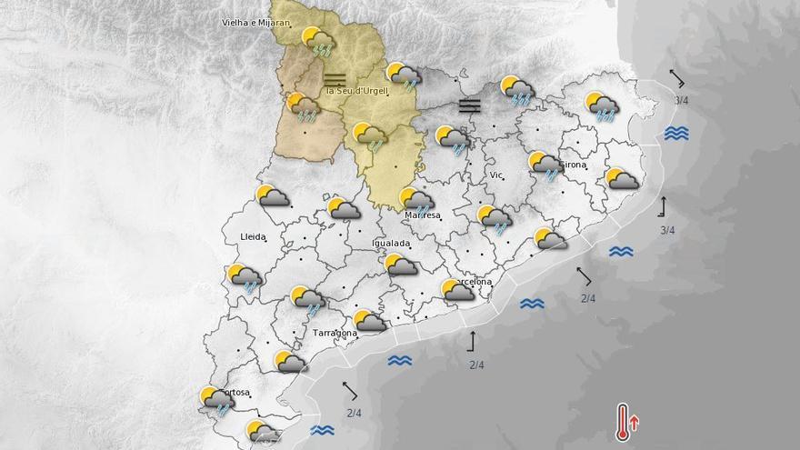 El Solsonès, la Cerdanya el Berguedà i l&#039;Alt Urgell, en alerta per pluges intenses aquesta tarda