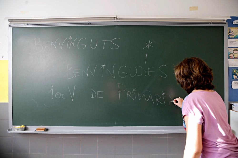 Inicio de curso en el colegio Soto Micó de Valencia.