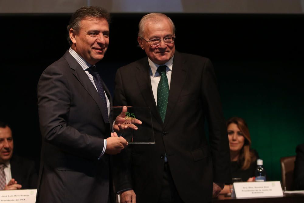 El Palacio de Congresos de Málaga acoge el acto institucional de celebración del aniversario de la tecnópolis malagueña, con la presencia de la presidenta de la Junta