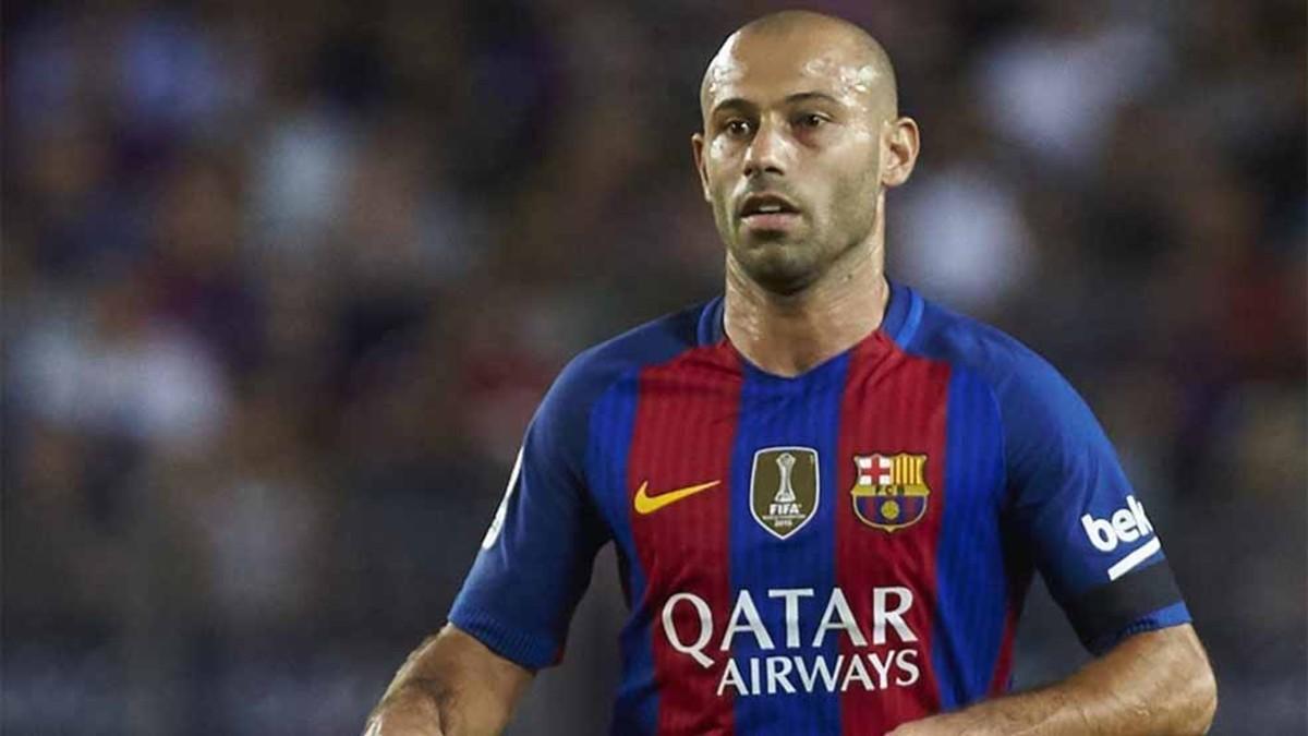 Javier Mascherano, 299 partidos oficiales con el FC Barcelona y 17 títulos