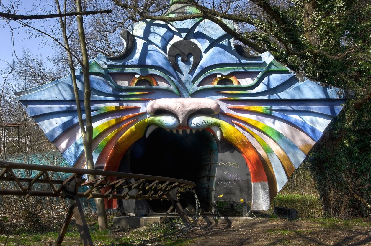 Atracciones abandonadas en Spreepark, Berlín.