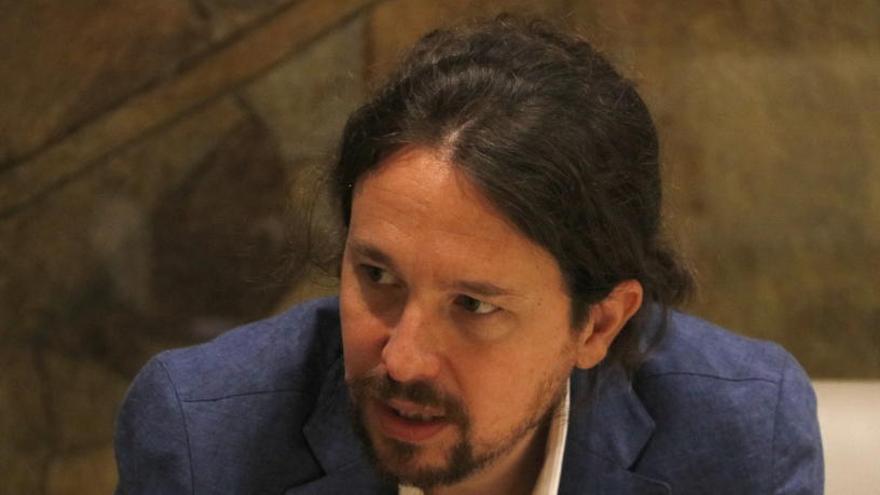 Primer pla del líder de Podem, Pablo Iglesias