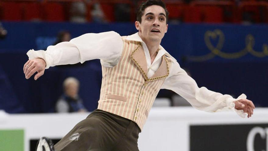 Javier Fernández, durante la competición.