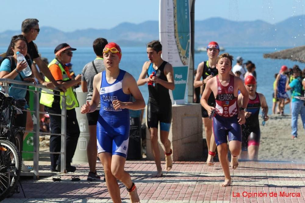 Final de triatlón de Deporte en Edad Escolar