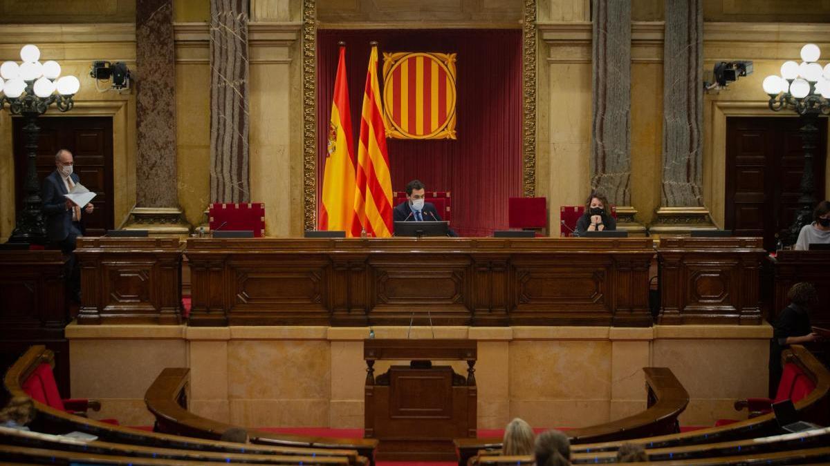 La sessió del Parlament de Catalunya