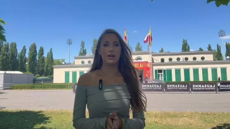 La selección española ha entrenado en su campo base de Lausane para preparar el partido ante Italia