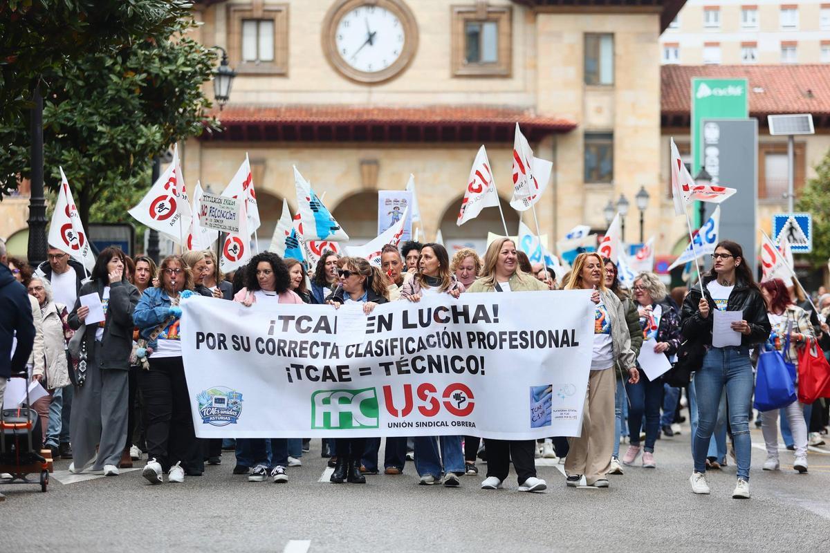 La manifestación celebrada el pasado sábado en Oviedo.