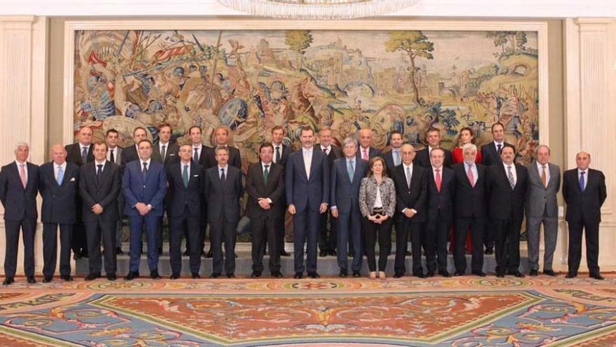 Felipe VI recibe a la Corporación Empresarial de Extremadura por su 25 aniversario