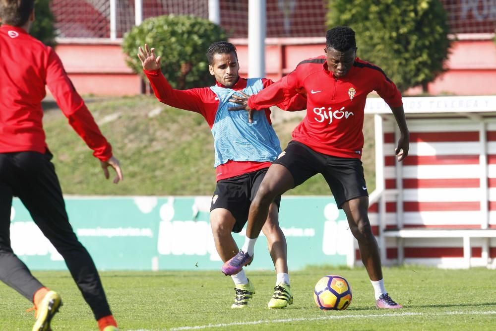 Entrenamiento del Sporting de Gijón