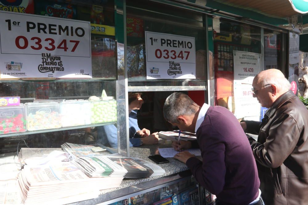 El kiosko de El Limonar ha vendido El Gordo, el 03