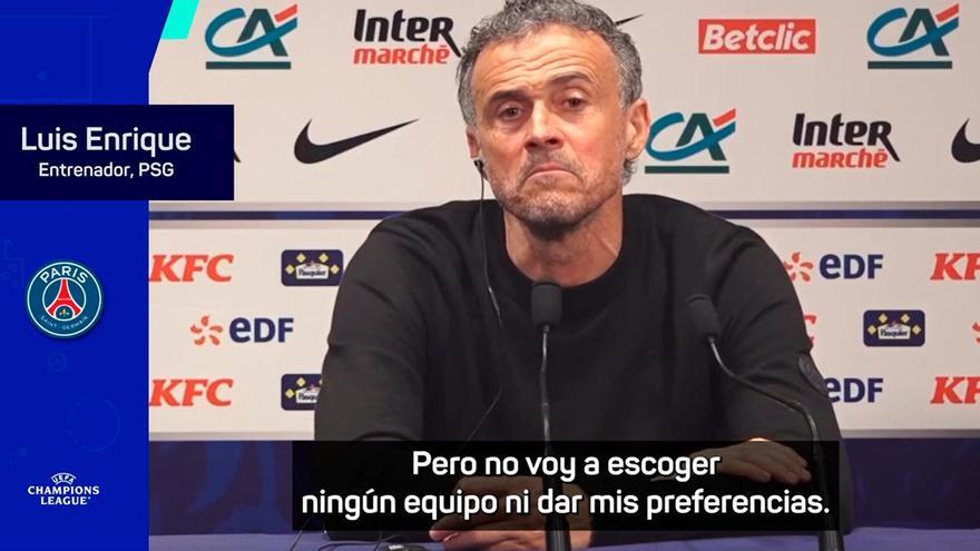 Luis Enrique, sobre el sorteo de cuartos: "Estoy seguro de que nadie quiere a PSG"