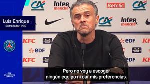 Luis Enrique, sobre el sorteo de cuartos: Estoy seguro de que nadie quiere a PSG