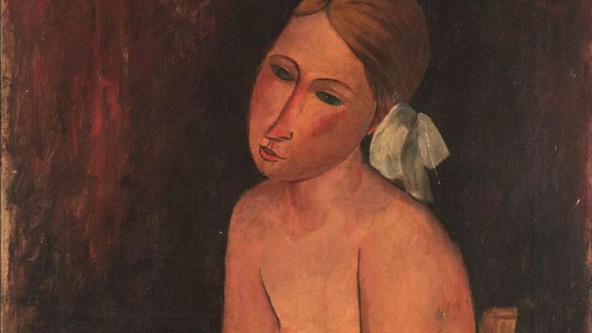 Copia de un cuadro de Modigliani que se expondrá en el MuVIM