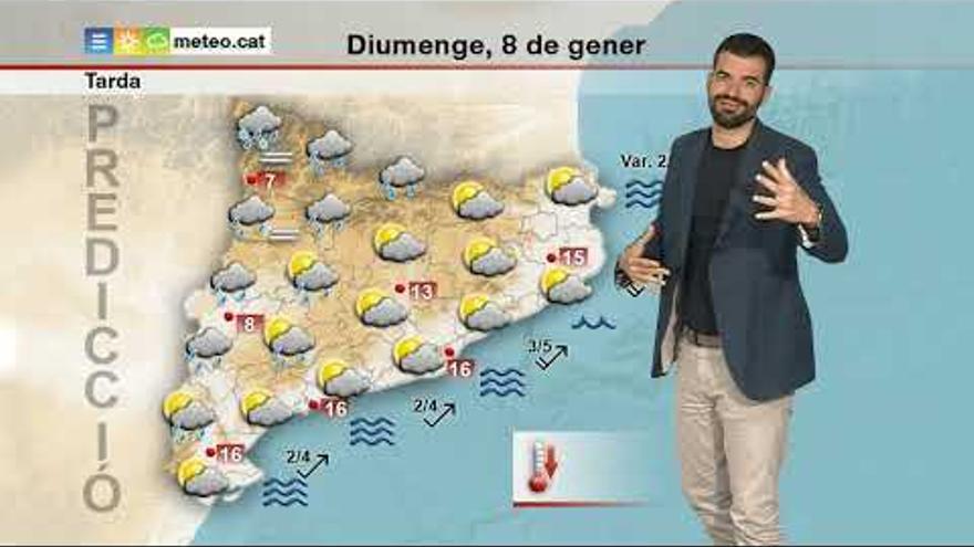 Diumenge amb algun ruixat i temperatures baixes