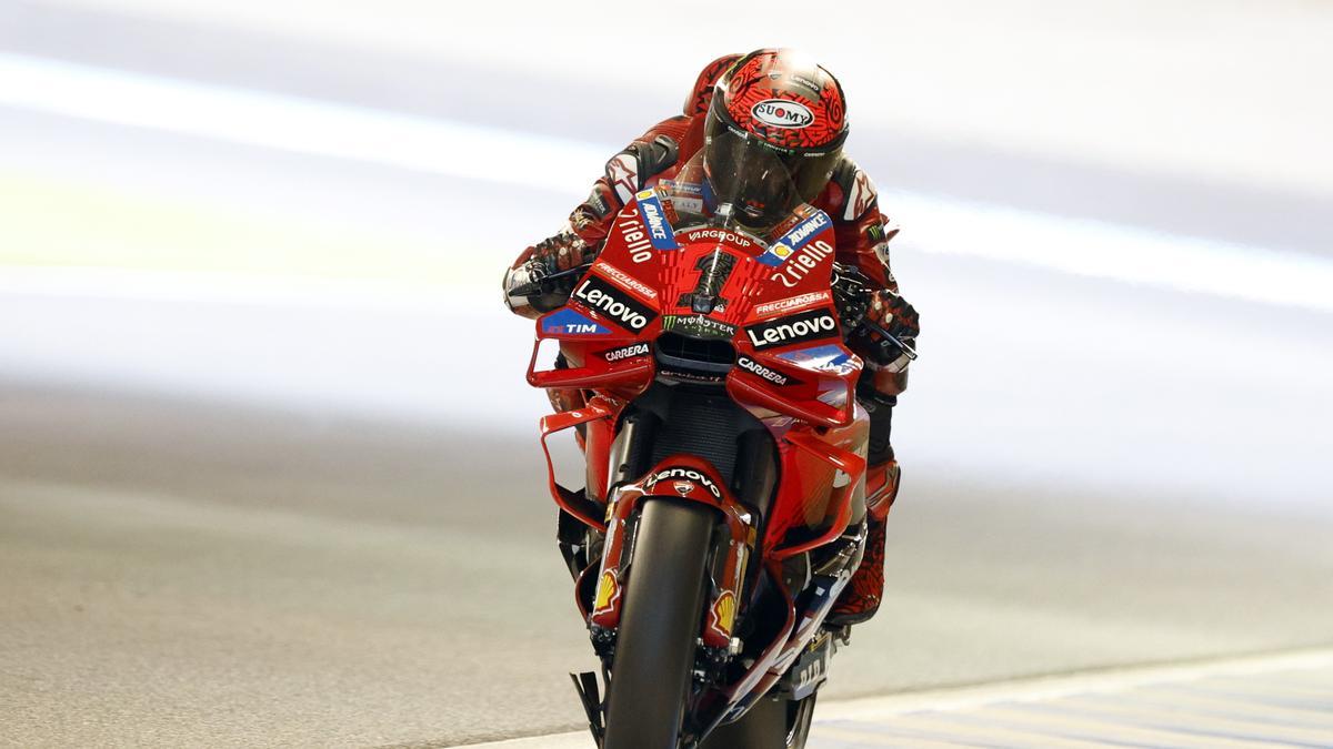 Francesco Bagnaia, en el circuito de Motegi.