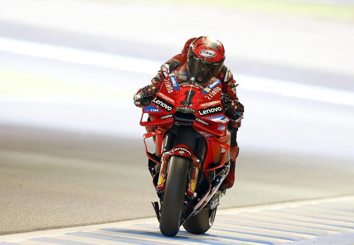 Francesco Bagnaia, en el circuito de Motegi.
