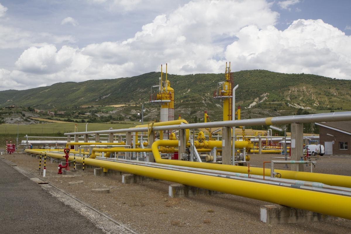 Almacén de gas de Serrablo, en Huesca.