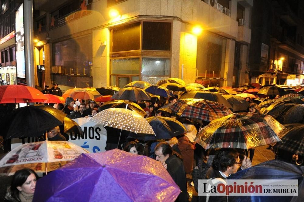 Protesta por la agresión a Andrés Martínez