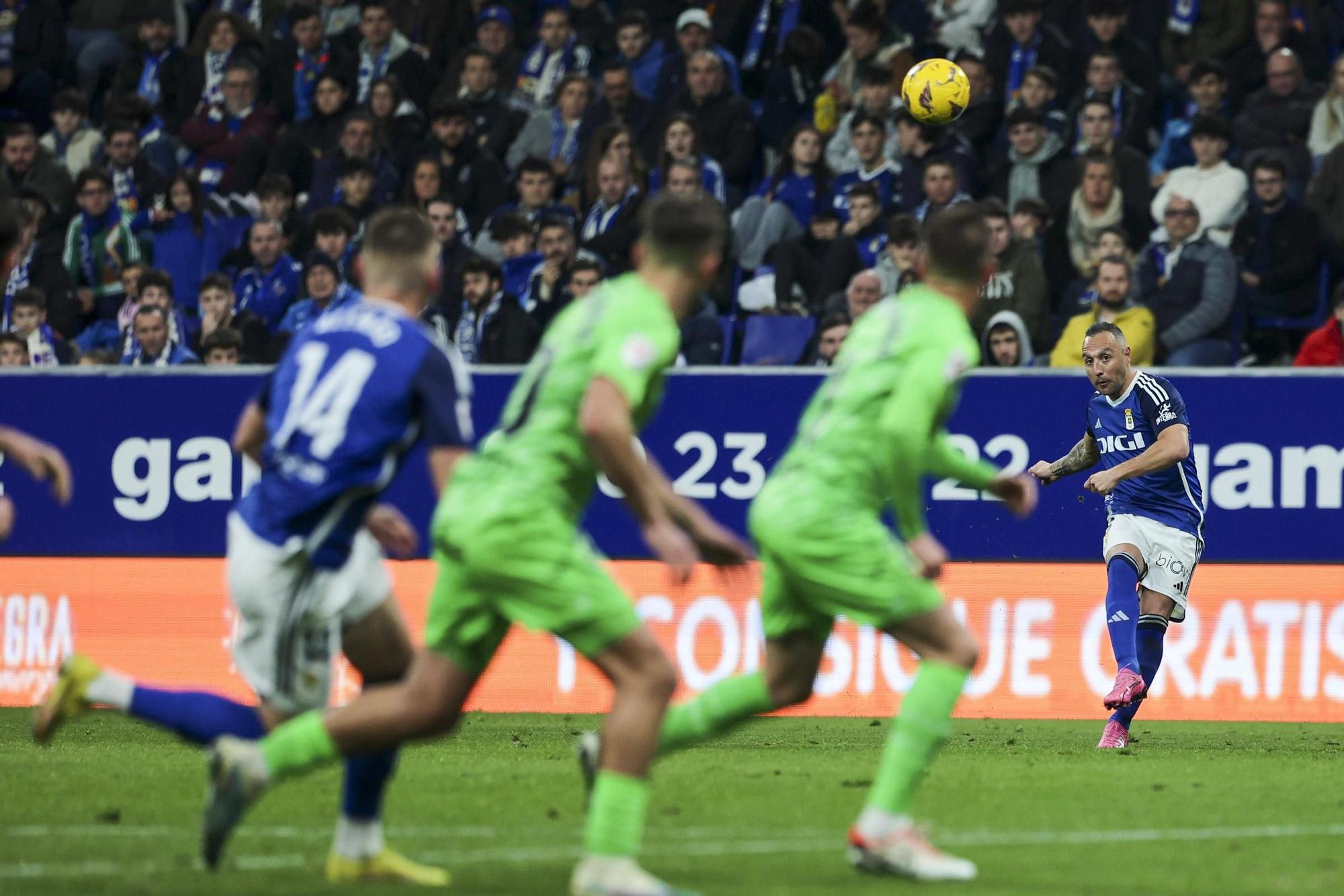 El partido entre el Real Oviedo y el Leganés, en imágenes