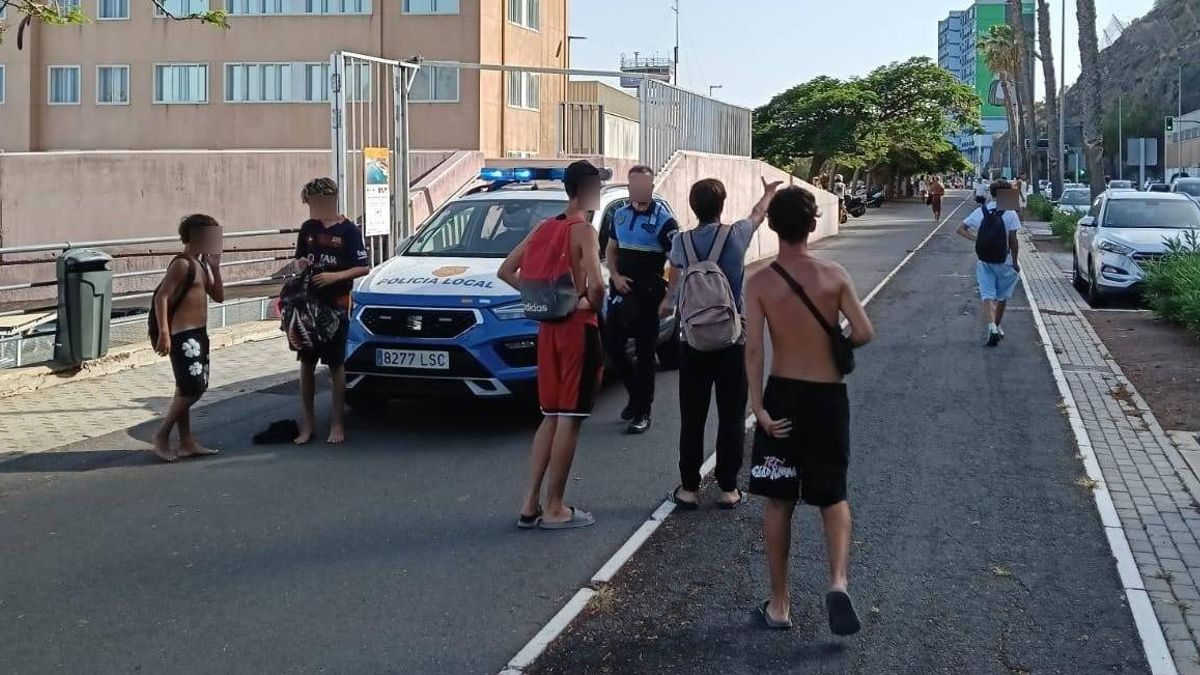 Imagen de implicados en la reyerta en los Charcos de Valleseco