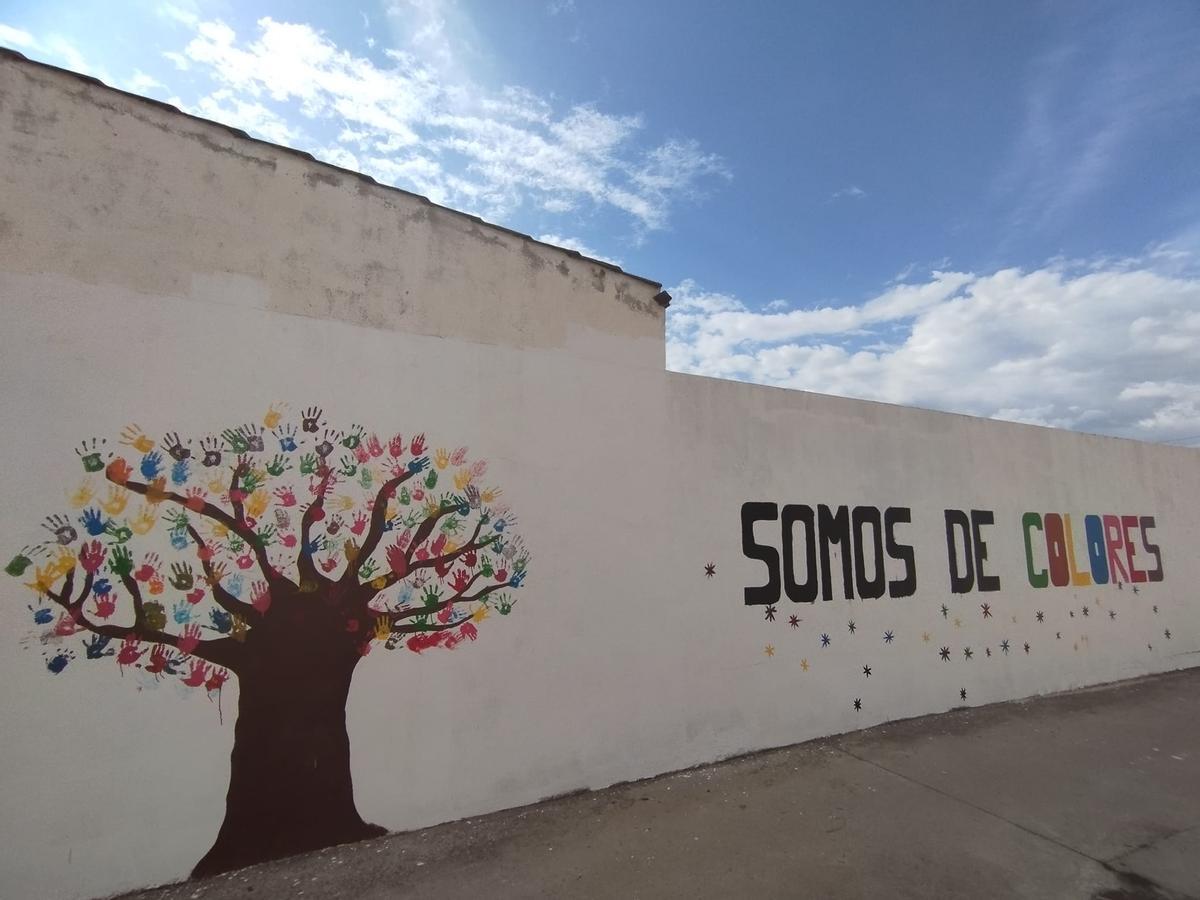 Mural con el que el municipio visibiliza la diversidad cultural
