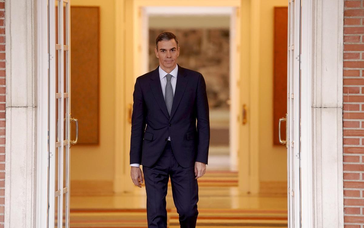 Pedro Sánchez y Oriol Junqueras, en Moncloa.