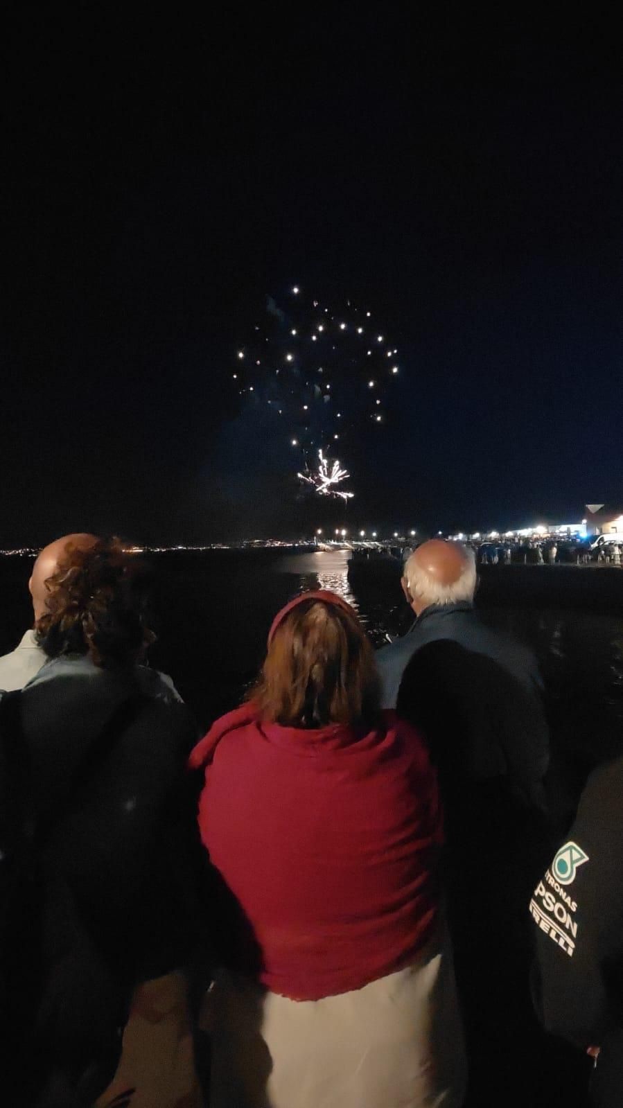 Fuegos de artificio de las fiestas del Cristo de Cangas