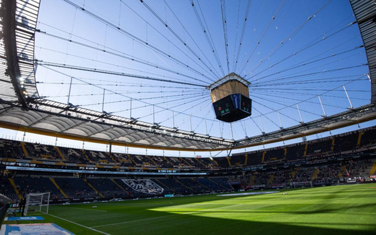 El Deustsche Bank Park, estadio del Eintracht que puede acoger a 51.500 espectadores.