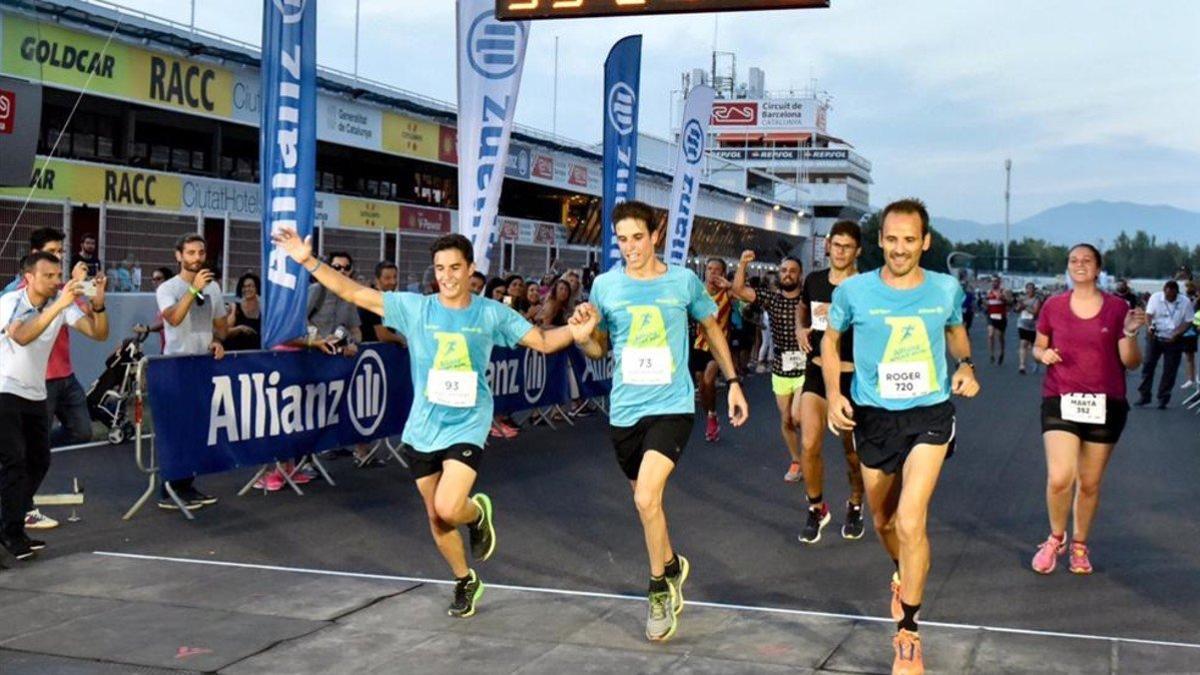 Marc y Àlex Márquez, en la última edición de la Allianz Night Run