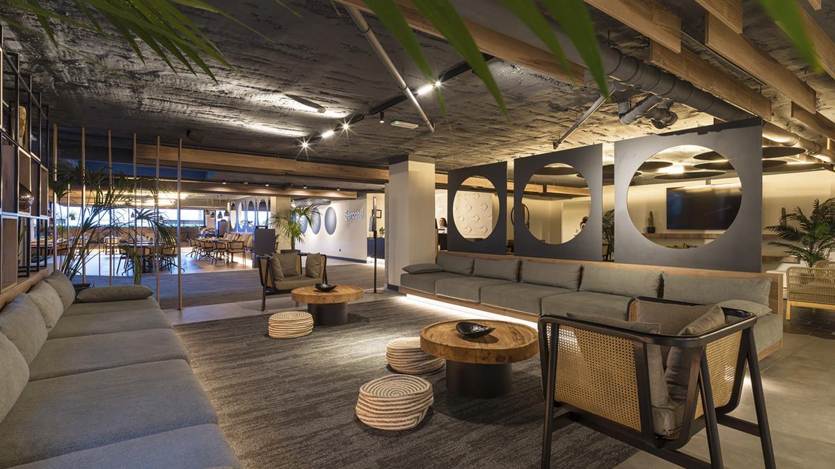 Hall del Sercotel Playa Canteras en las Las Palmas de Gran Canarias.