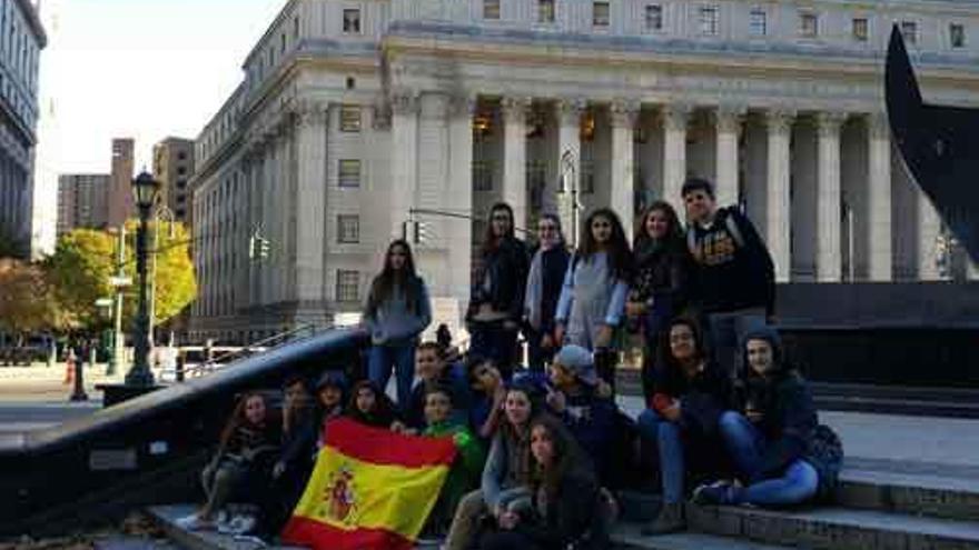 Estudiantes de Los Sauces viajan a Estados Unidos para un intercambio cultural