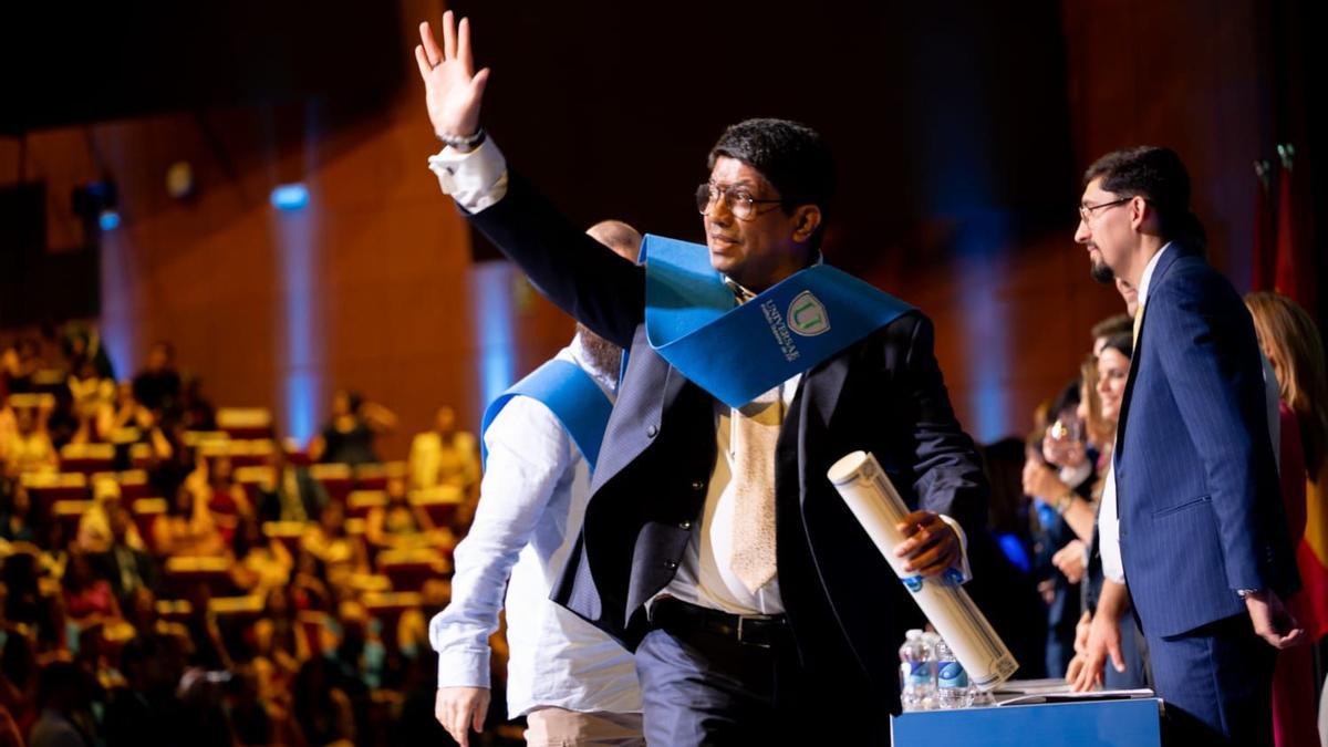L'acte de graduació d'UNIVERSAE a l'auditori Príncipe Felipe de l'hotel Marriot de Madrid