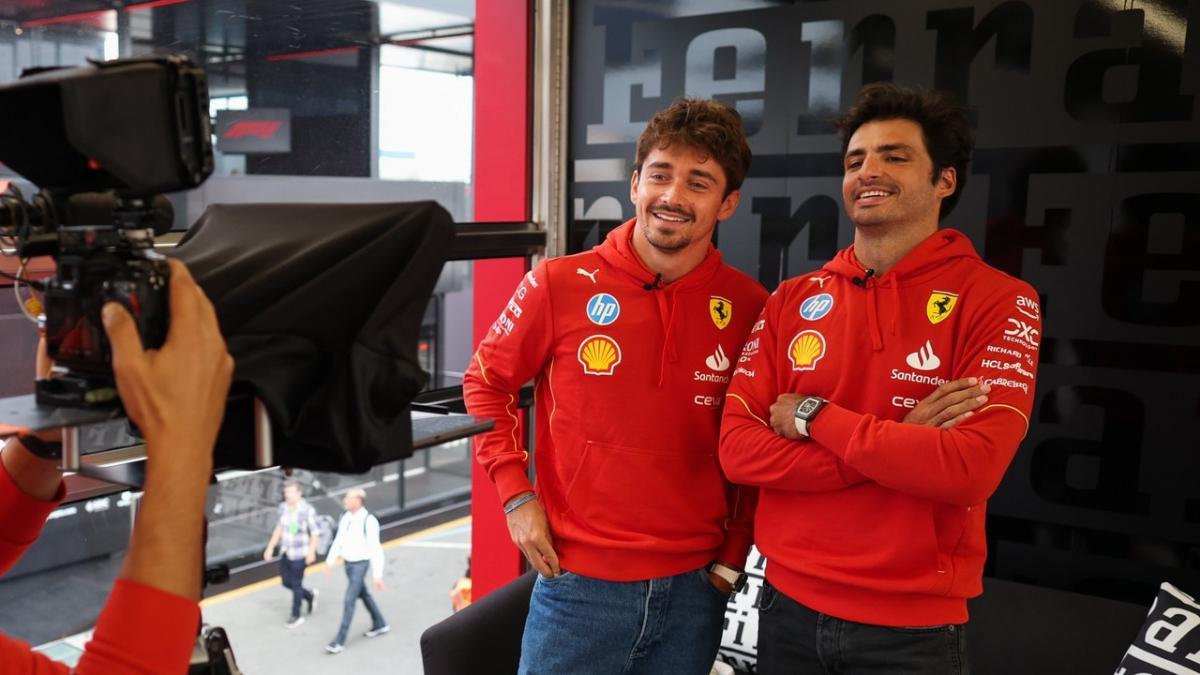 Sainz y Leclerc, este jueves en vísperas del GP de Países Bajos