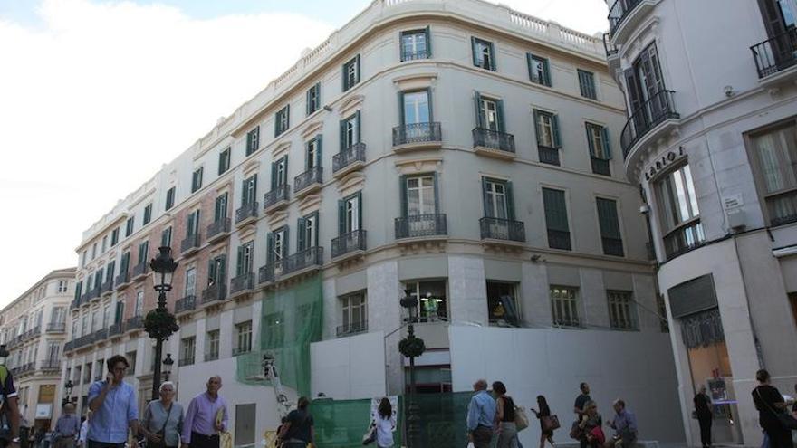 Un local comercial, recientemente reformado en la calle Larios.