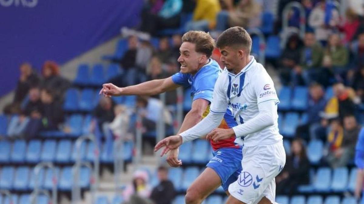 Kike Salas, durante el partido del domingo en Andorra.