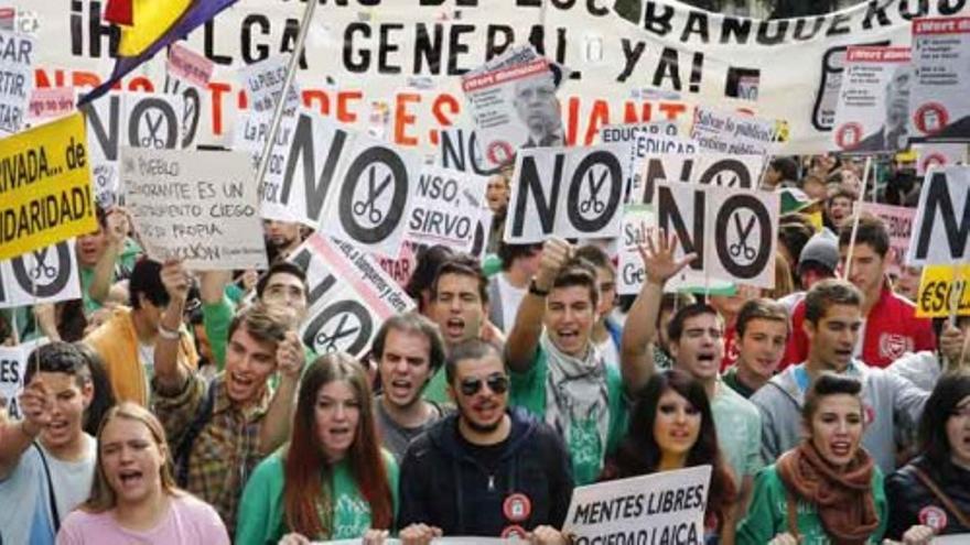 Manifestaciones por la Educación en las principales ciudades españolas