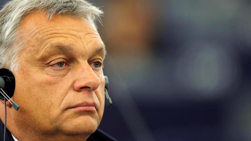 El primer ministro húngaro, Viktor Orbán, este lunes en Bruselas.