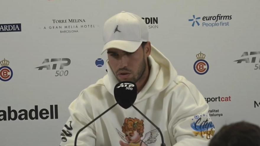 Así comunicó Alcaraz que se retira del Barcelona Open