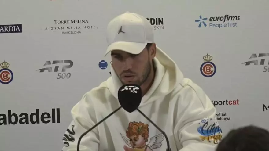 Así comunicó Alcaraz que se retira del Barcelona Open