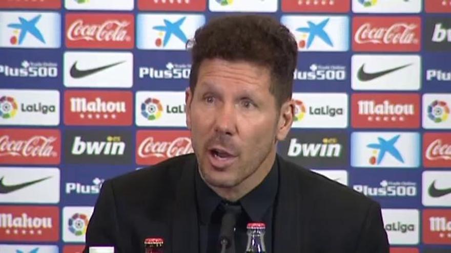 Simeone: &quot;El fútbol es esto, muchas veces nos ha tocado ganar de esta manera y hoy nos tocó perder&quot;