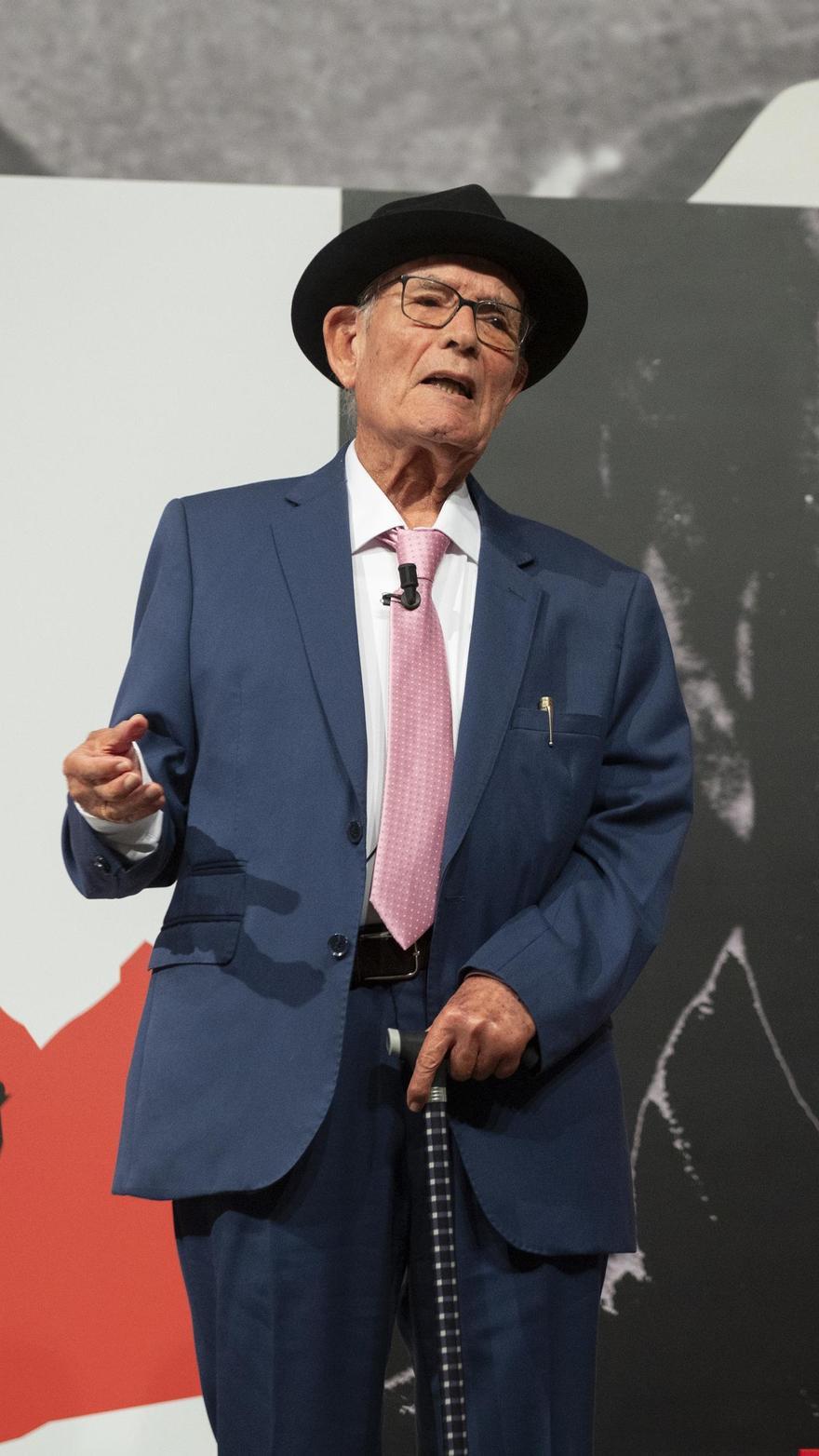 Antonio Corujo, en la Sala José Saramago, de la Fundación César Manrique, el 24 de noviembre de 2023.